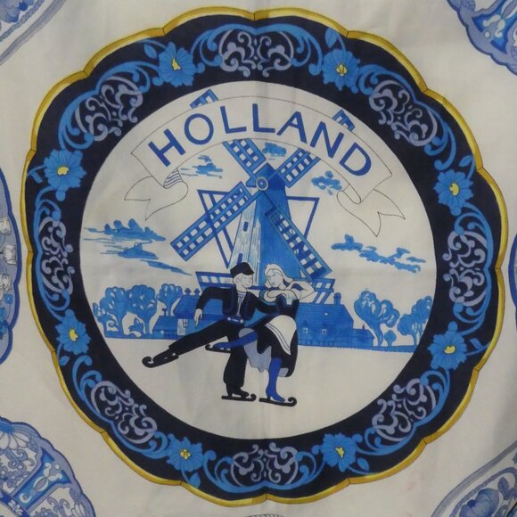 Unbranded | OS | Blue White Gold | Holland Souvenir Scarf - Picture 3 of 16